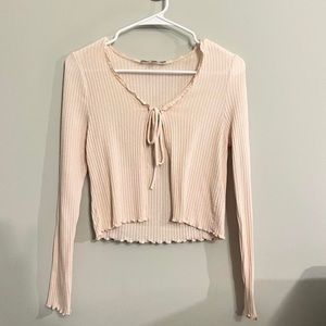 Baby Pink Bow Top